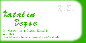 katalin dezse business card